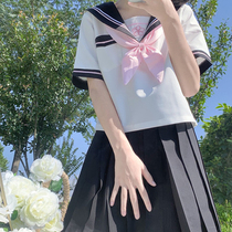 (Sakura) Original jk uniform dress summer short sleeve full suit College feng shui hand suit student female summer graduation season