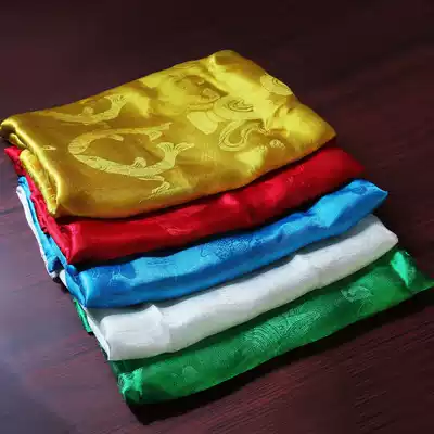 Hada Tibetan jewelry Color Mongolian ethnic Tibetan eight auspicious scarf Stage decoration supplies White gift