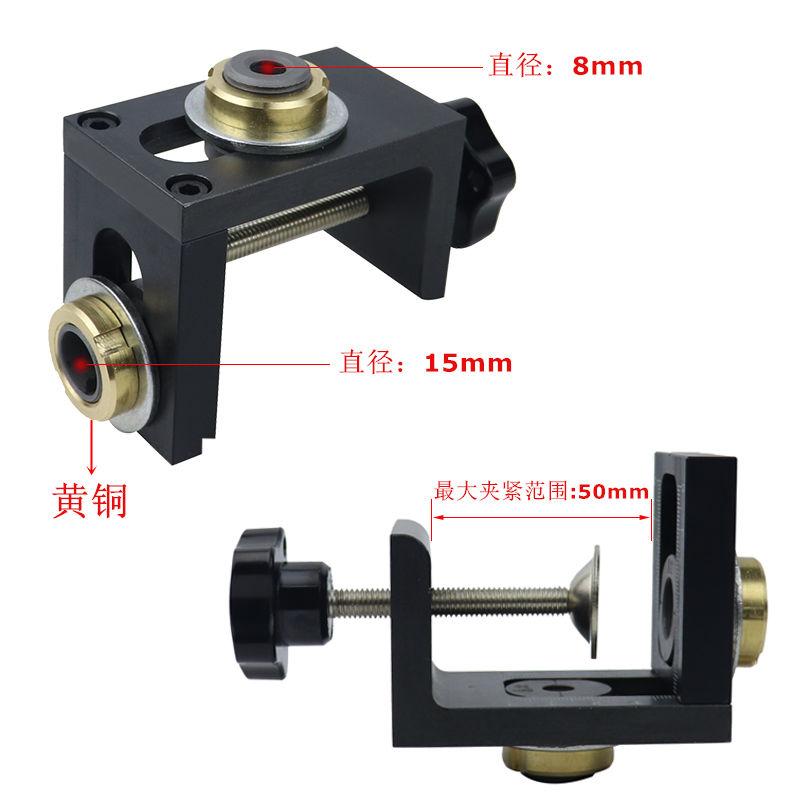 Woodworking Triple-hole Positioner Roundwood Teon Two-in-one Woodworking Toolboard Furniture Punching Tool