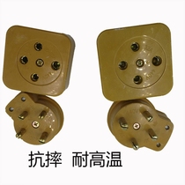 High temperature resistant three-phase four-wire jack 380V male and female GRP industrial plug socket Huafeng 16A25A32A60A