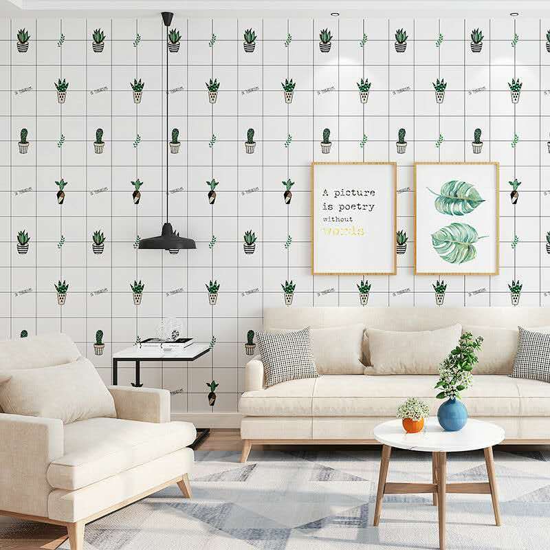 Wallpaper self-adhesive bedroom cozy waterproof damp-proof wall with dorm room Wall decorative wallpaper furniture Furniture Renovated Stickers