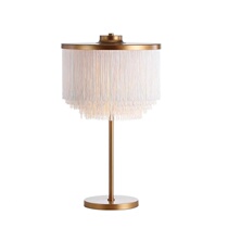 Postmodern creative tassel living room table lamp art bedside bedroom daughter room desk designer model room table lamp