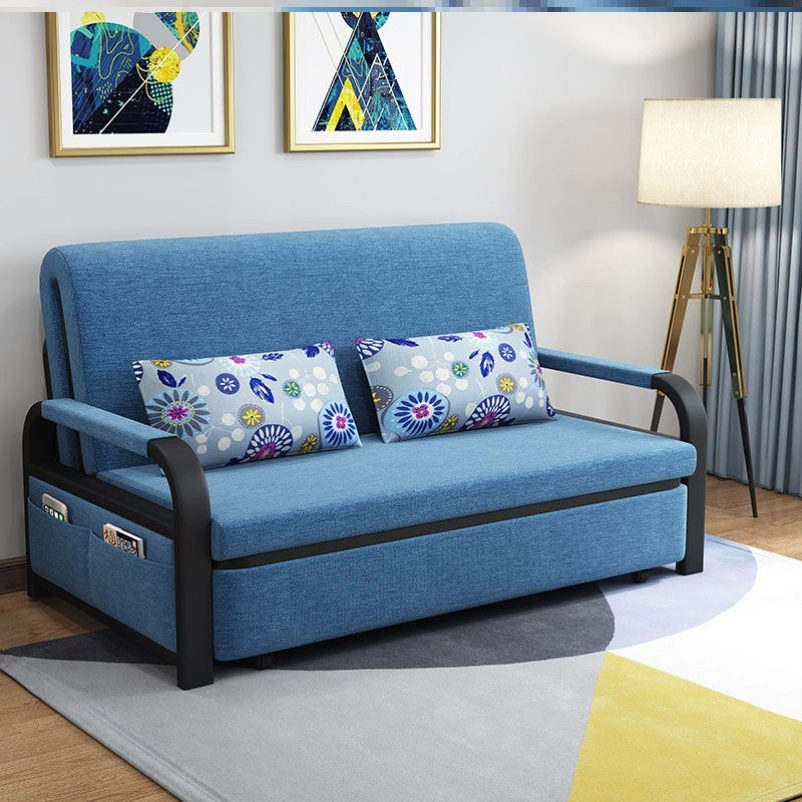 Lưu trữ gấp flannel ghế đơn khu vực nghỉ ngơi tựa lưng giường sofa phòng triển lãm tatami 1,6 mét. Bộ đầy đủ - Ghế sô pha