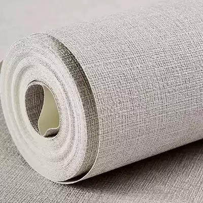 Japanese linen modern simple 3D plain color cloth pattern wallpaper waterproof bedroom living room study warm background wall wallpaper