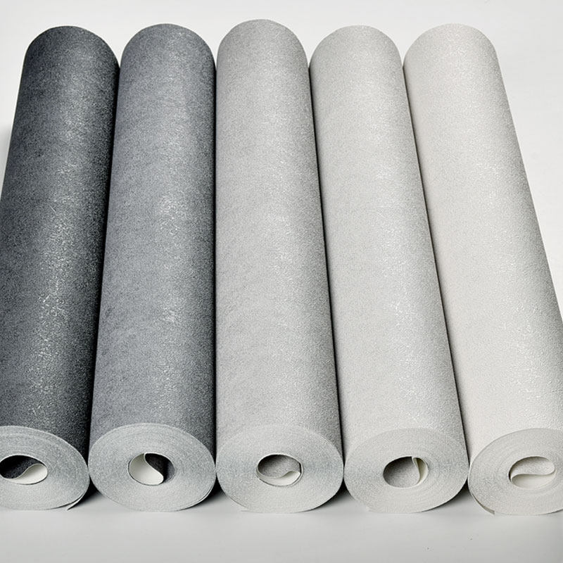 Nordic industrial style cement gray pure color wallpaper waterproof modern minimalist living room bedroom clothing store wallpaper