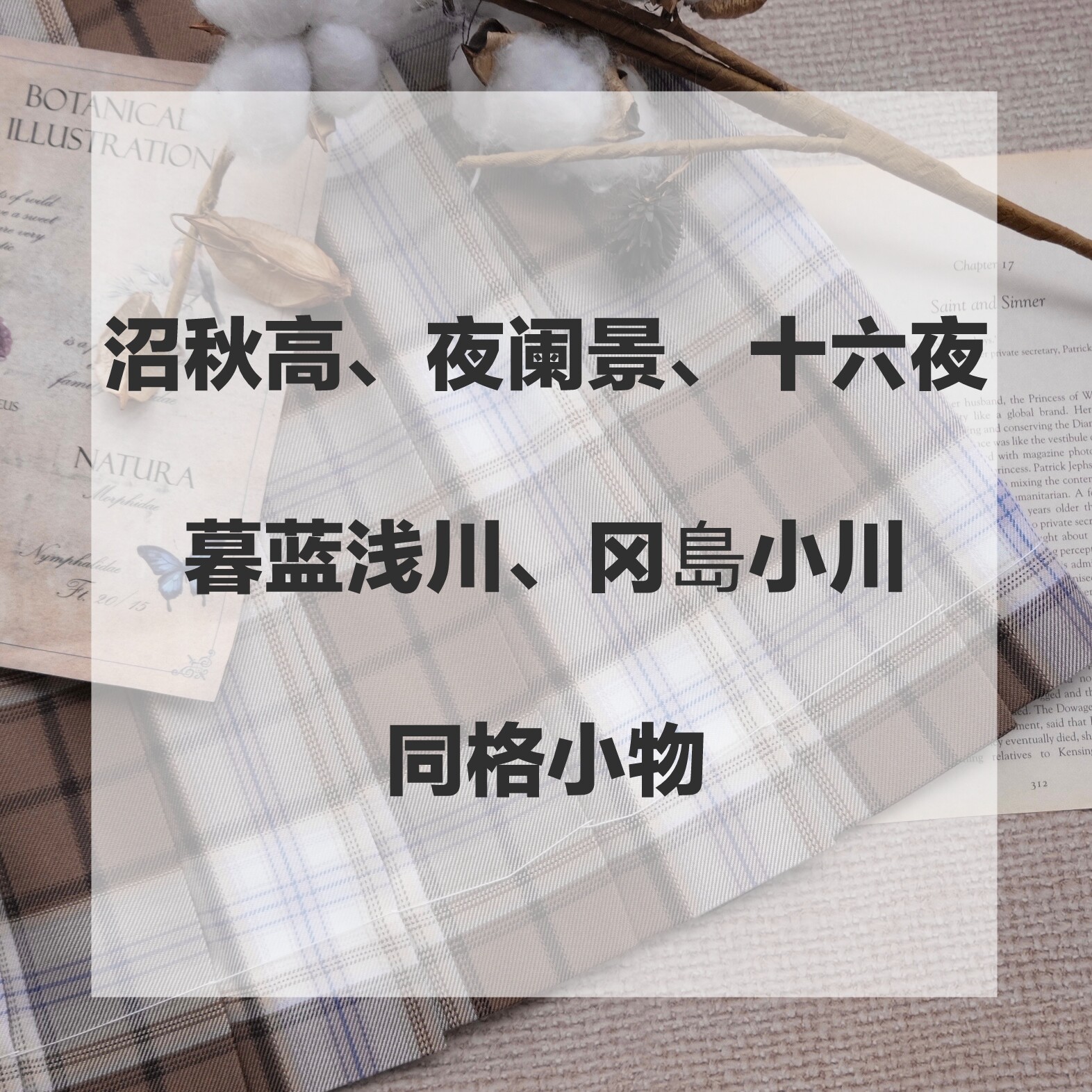 (Kasugabe) Numa Autumn High Night Scenery Sixteen Nights Twilight Blue Asakawa Okajima Ogawa Same Style Small Objects