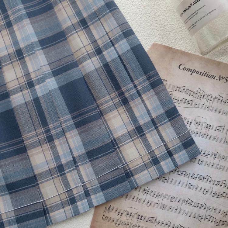 Kasugabe (yubuki late) woolen tr interwoven spot original jk uniform orthodox check skirt women's short section