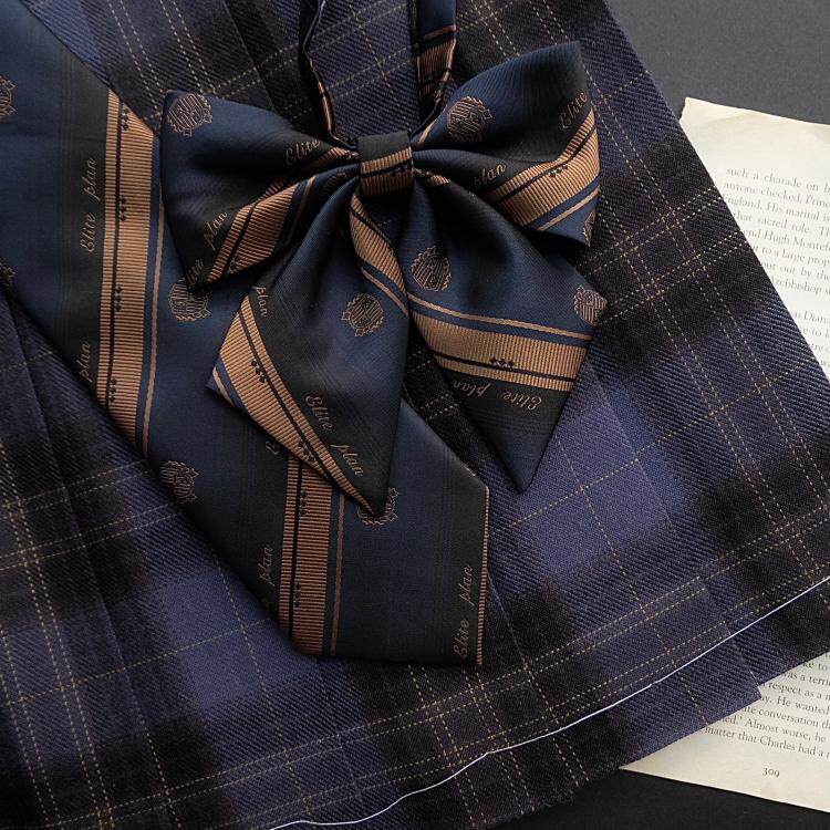 Kasukabe (blue copper) original matching blue superior bow tie spot jk uniform small accessories