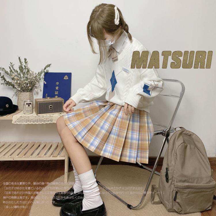 Kasugabe (Xingchuan women) wool tr interwoven spot original jk uniform orthodox check skirt girl vitality