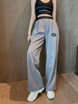 Correct version we11done casual pants loose Joker welldone sports pants trousers wide leg pants Korean version New