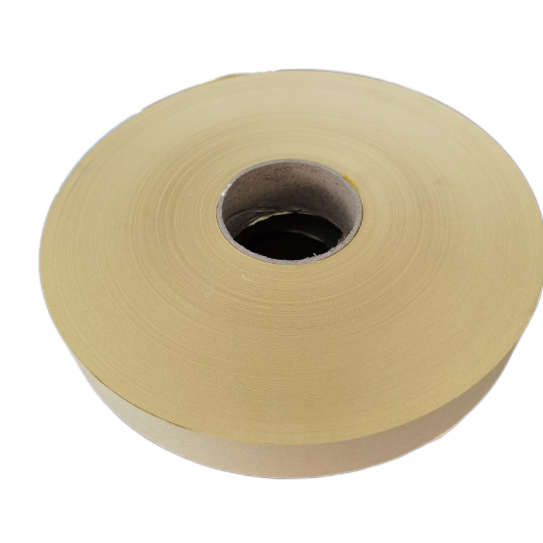Reel kraft paper strip paper tape edge sealing paper cement sealing paper strip edge wrapping machine with any custom sealing paper