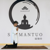 Sanmantuo worship mat smooth home worship mat big head and five plus lines meditation mat meditation mat thickened worship mat