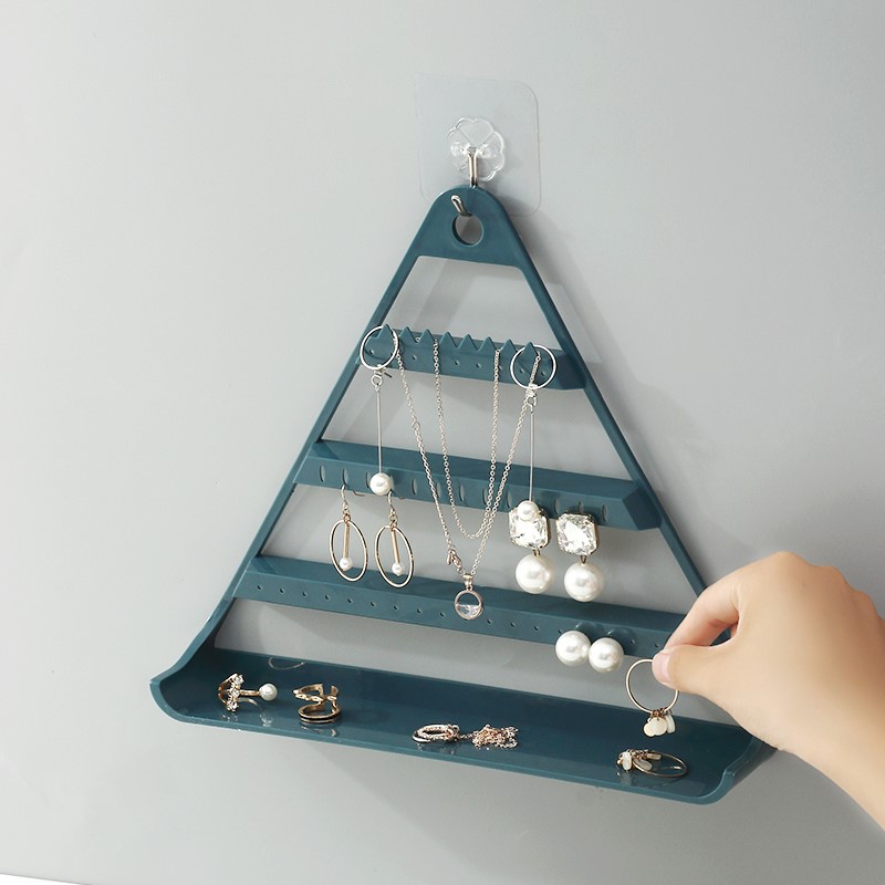 Desktop jewelry key rack ear needle can be hung storage layer rack earrings ring rack jewelry finishing hanging porch household rack