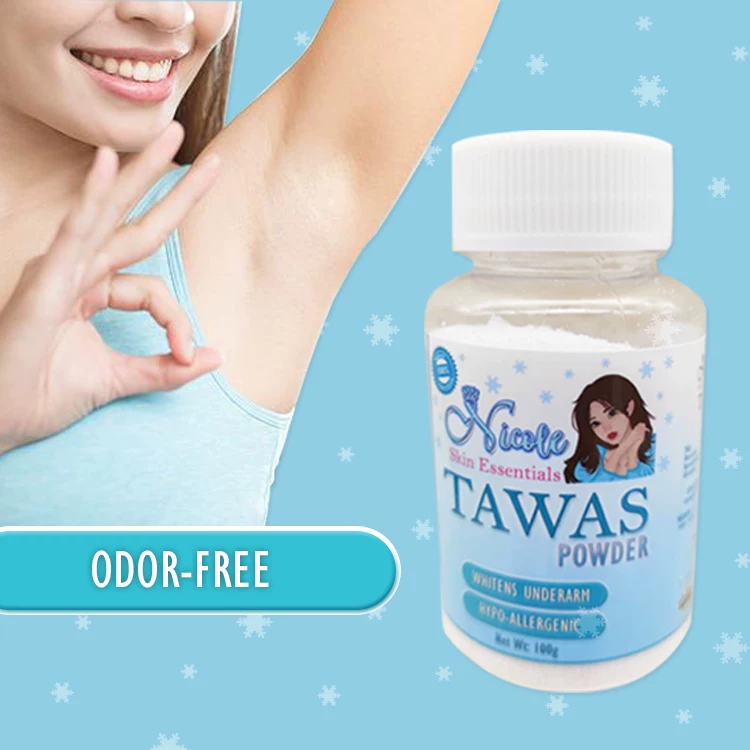 [Nicole Skin Essentials Tawas Powder 100g Natural Deodorant]