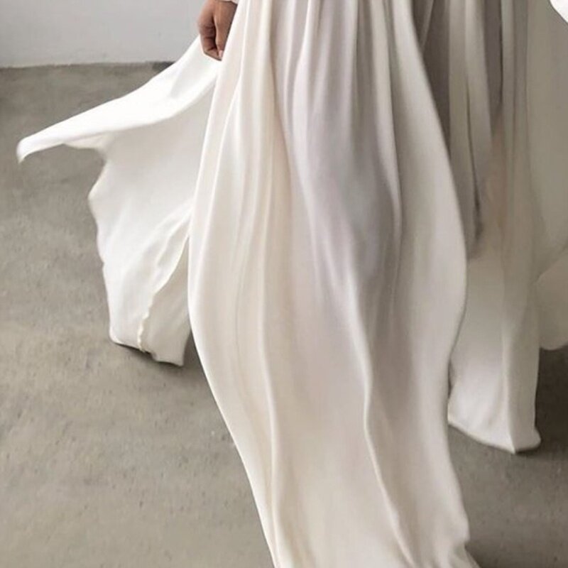 Стильные костюмы 超大灯笼袖长款开衫+抹胸内搭飘逸阔腿拖地裤三件套t台走秀时装女 OTHER