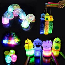 Luminous Circle 3D Rainbow Circle Children Creative Gift Gift Small Toy Ground Stall Stock Source Hot Selling Tide Luminous Toy