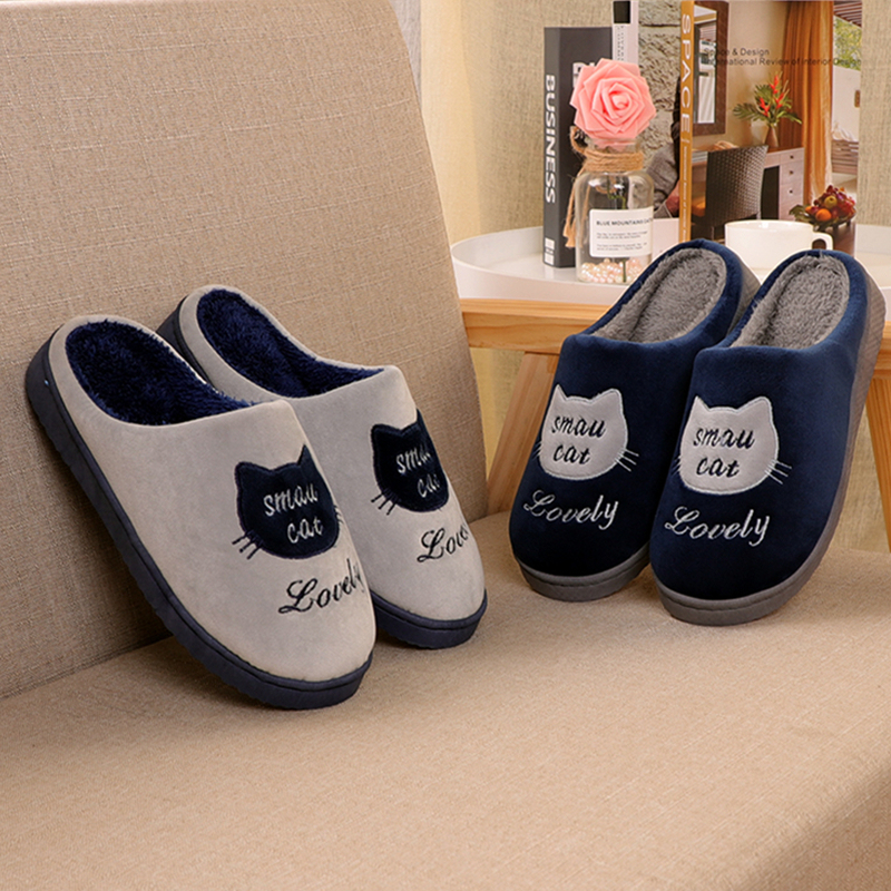 Couple's Cotton Slippers for Women, Winter Home Use, Autumn and Winter Indoor Warm Slippers, Thick-Soled Closed-Back Maternity Slippers for Men Couple's Cotton Slippers for Women, Winter Home Use, Autumn and Winter Indoor Warm Slippers, Thick-Soled Closed-Back Maternity Slippers for Men