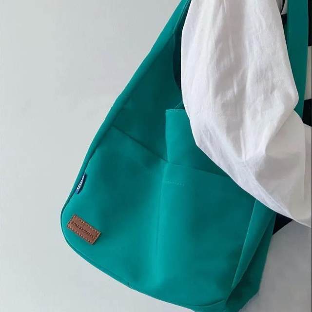ຄວາມອາດສາມາດຂະຫນາດໃຫຍ່ສີແຂງກະເປົ໋າງ່າຍດາຍຖົງມືວິທະຍາໄລນັກສຶກສາ shoulder bag tote bag