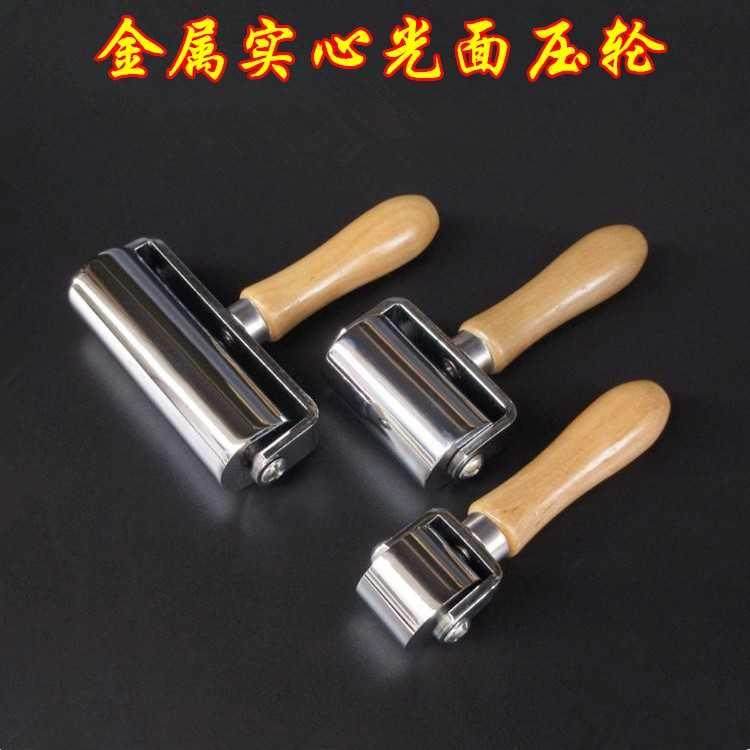 Patch Wallpaper Wallpaper Tool Metal Solid Glossy Flat Angle Press Wheel Seam Press Roll Unwoven Bub Waterproof Roller Press Roll