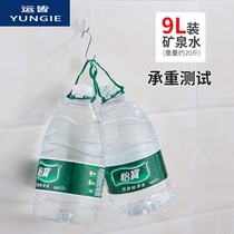 Adhesive hook strong load-bearing non-trace hook toilet non-perforated kitchen hook stainless steel adhesive adhesive hook 10 sets