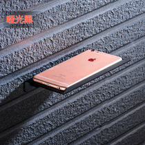 Stainless steel toilet mobile phone holder non-perforated black toilet tray partition wall hanging public toilet rack