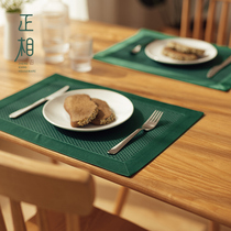 Thickened cotton mat fabric Western food waterproof mat for children primary school students home lunch insulation mat dining Bowl table mat