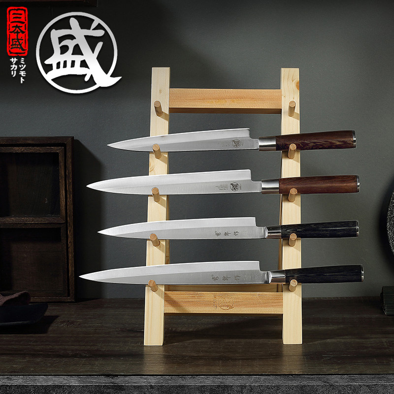Triple Ben Sheng Sushi Kitchen Multifunction Cutter Containing Layer Rack Domestic Tool Holder Wood Knife Holder Knife Holder Knife Kitchen Knife