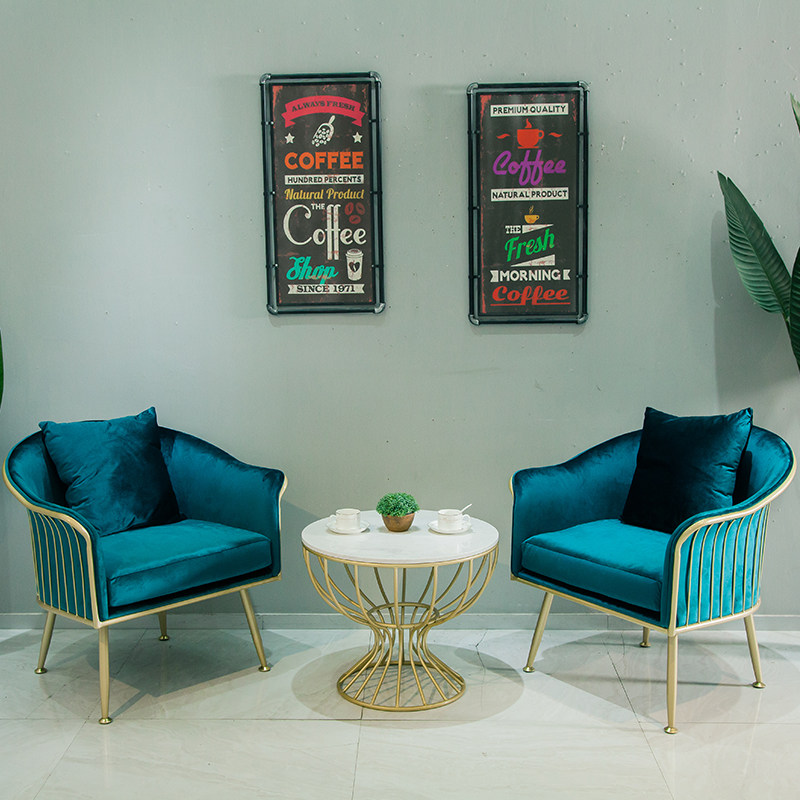 Designer furniture light luxury modern minimalist Nordic small apartment single sofa chair beauty salon card seat leisure combination