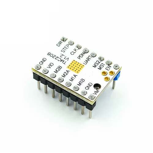 3D -аксессуары принтера TMC2208 Стальный двигатель Драйвер v1.2V2.0 Тихий 256 сегментированный пик ток 2A 2A