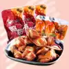 Jiujiu Ya duck gizzard 500g spicy spiced braised duck gizzard liver Duck gizzard Cooked snacks Duck meat leisure snacks
