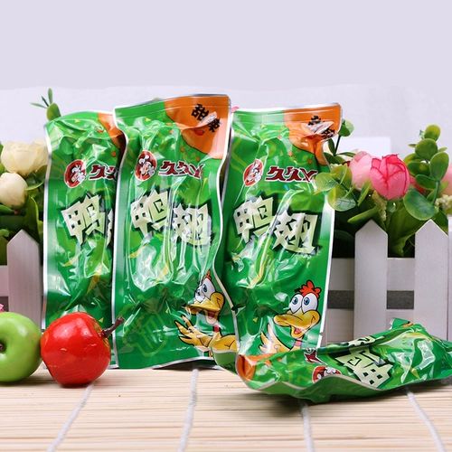 久久丫 Сладкие и пряные утиные крылья 500 г старый соус утиной крыло мясо с закусками Офисные повседневные закуски