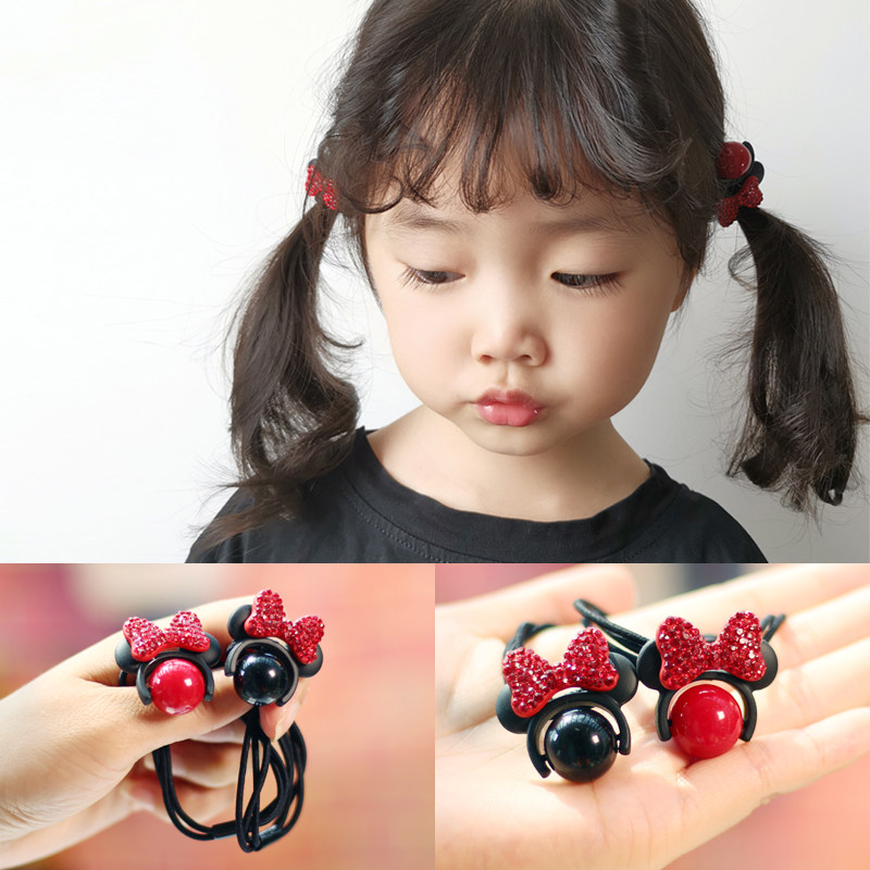 Children's fun Children's hair accessories Hair Leather Fascia New Girl Zeza Hair Leather Fascia Does N't Hurt Hair Main Hair Circles Parent-child