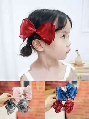 Children's fun children's jewelry girl bow hairclip Super fairy floral headdress baby hairclip ponytail hairclip headdress