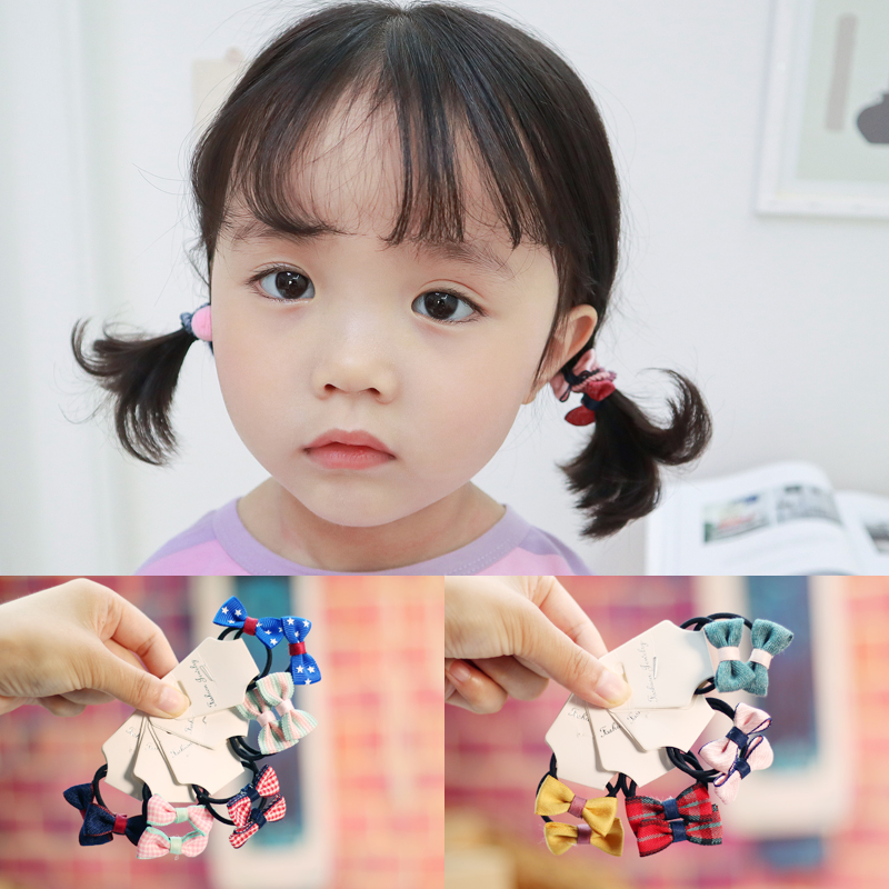 Children's fun children's hair jewelry cute bow Hairband girl headgear baby tie hair does not hurt hair