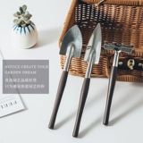 Садовая мини -лопата посадка цветов и цветов, посадка из трех многодейных инструментов для горшка, домашние наборы мелкой железной лопаты