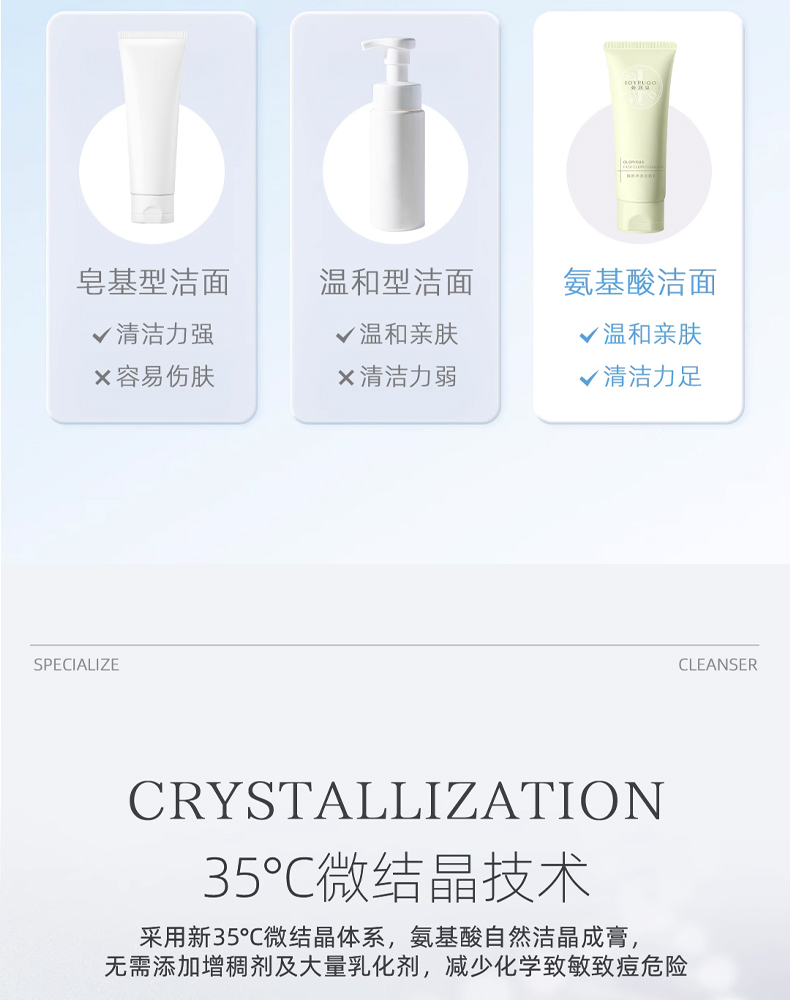 嬌潤泉洗面奶臻顏淨氨基酸洗面乳潔面三隻羊網絡小楊哥七老闆推薦