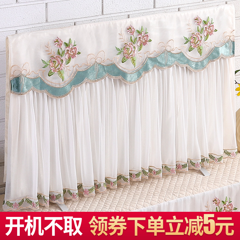 Manburn Chinese STYLE LCD TV cover dust cover 2021 new 50 inch 55 inch 65 hanging cover cloth lace cover scarf