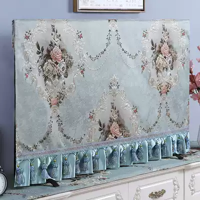 TV dust cover cover new home 55 inch 65 inch European simple modern hanging LCD TV cover cloth
