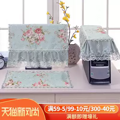 Manben computer dust cover Desktop computer monitor cover Computer dust cover Computer cloth Keyboard cover Cloth Host cover
