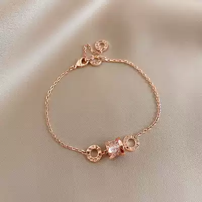 Light luxury temperament simple wind small waist hand female niche design fashion rose gold personality exquisite girlfriends bracelet