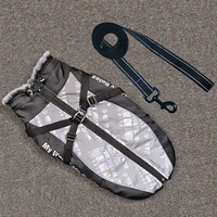 【Флуоресцентный серый+2 метра черной отражающей плоской веревки】