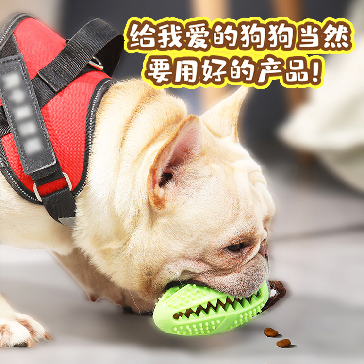 Dog toy molar teeth cleaning gum toy ball small dog large dog golden retriever Teddy resistant to bite leakage food ball