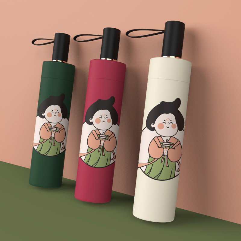 Umbrella Female Sunny and Dual-use Ancient Wind Retro Cute Manual Umbrellas Sunscreen Anti UV shading umbrellas umbral umbrellas