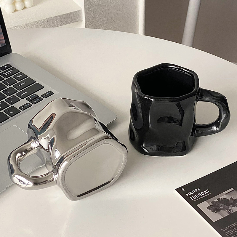 Ceramic Mug for Home Use, High-End, Light Luxury, Creative and Personalized, Couple Drinking Cup, Breakfast Cup, Latte Coffee Cup Ceramic Mug for Home Use, High-End, Light Luxury, Creative and Personalized, Couple Drinking Cup, Breakfast Cup, Latte Coffee Cup