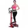 Mini stepper câm nhà máy đu máy thiết bị thể dục nữ xoắn máy chạy bộ lớn cổ điển đen trắng - Stepper / thiết bị tập thể dục vừa và nhỏ tạ đòn tay