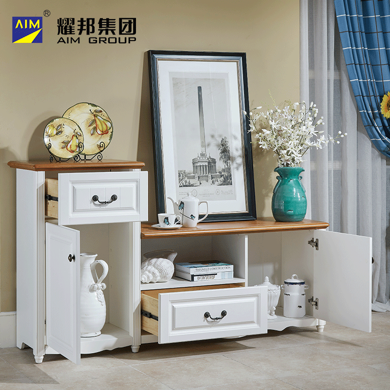 Đồ nội thất Yaobang phong cách Địa Trung Hải tủ TV nội thất sân vườn đồng quê phòng ngủ tủ sàn phòng khách căn hộ nhỏ tủ lưu trữ - Buồng