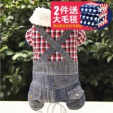 Домашняя собачья одежда для собак осень и зимняя одежда с четвероногой одежда плюшевые щенки