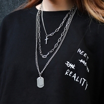 2021 Personality necklace Cool girl street necklace Female trend net red hip hop design pendant Mens accessories pendant jewelry