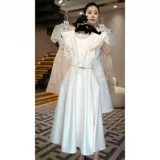 Модная юбка, элитное изысканное платье, изысканный стиль, французский стиль