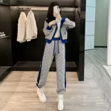 Демисезонная модная спортивная толстовка для отдыха, комплект, в западном стиле